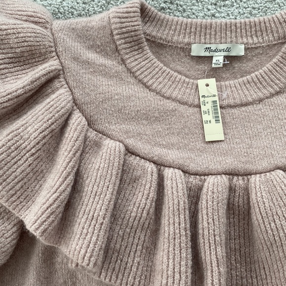 NWT Madewell Ruffle Sweater - Picture 2 of 6
